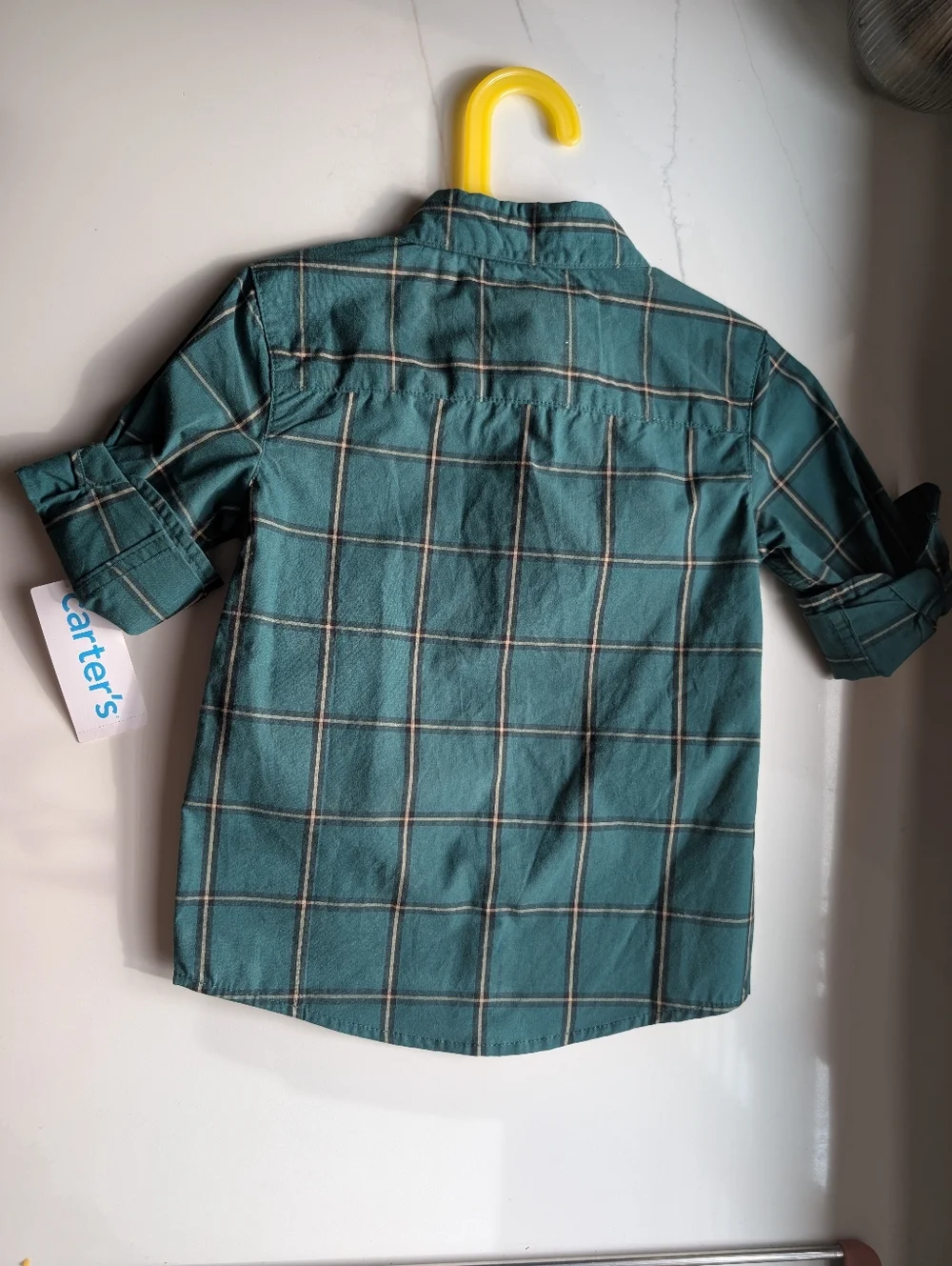 Carter's Green Button Down 4T